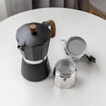 thumbnail image 5 of Cafetera Moka de 3 Tazas, Cafetera ExpréS, Cafetera Cubana, Herramienta para el Hogar y la Oficina (150 Ml, Negra), 5 of 5