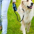 thumbnail image 3 of Correa de perro retráctil para correa de caminar con mango antideslizante, pausa y bloqueo de cinta de nailon fuerte, correa de perro de tienda retráctil Ormromra 2034520-1, 3 of 9