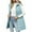 Light Blue, variant on CHUMUD Long Puffer Vest Women Ultra Lightweight Puffy Jacket Warm Sleeveless Fall Winter down Coat Outerwear with Pockets