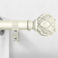 thumbnail image 1 of AIR-White Curtain Rods for Windows:Farmhouse Boho Decorative Curtain Rod for Bedroom Living Room,Heavy Duty Adjustable Rustic Drapery Rods with Vintage Coastal Texture Finials,Antique White 18-45", 1 of 4