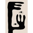thumbnail image 2 of The Miuus Studio 11x14 Black Ornate Wood Framed with Double Matting Museum Art Print Titled - Abstract Face No2., 2 of 4