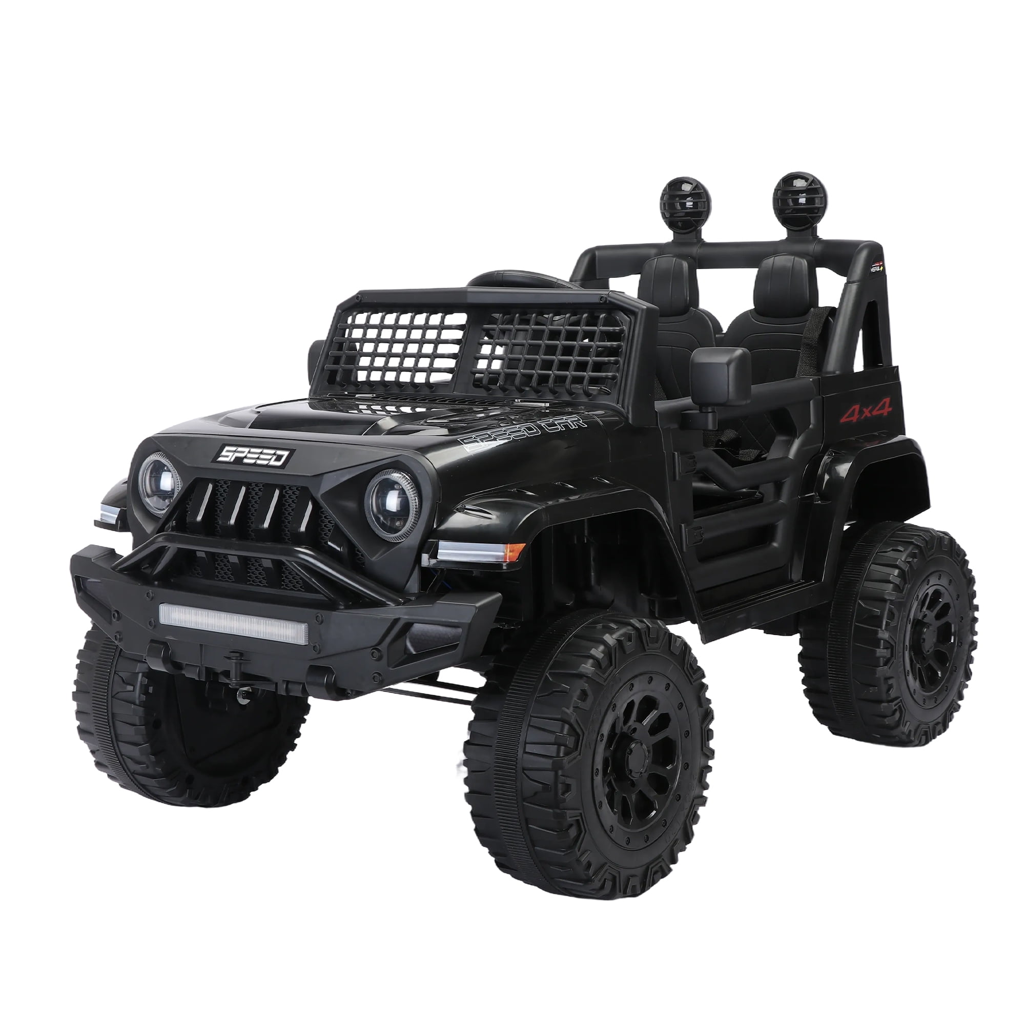 Resenkos 12v Battery-Powered Toy Truck for Kid, Kids Ride On Truck Electric Vehicle with Parents Remote Control, Three Speed Adjustable, Black Resenkos 12v Battery-Powered Toy Truck for Kid, Kids Ride On Truck Electric Vehicle with Parents Remote Control, Three Speed Adjustable, Black