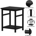 thumbnail image 3 of Gzxs 2-Tier Nightstand Small Side Table for Small Spaces, Modern End Table Bedside Table with Storage Shelf for Living Room, Bedroom, Office, Black, 3 of 6