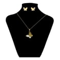 thumbnail image 3 of Fino Collar Y Aretes Mariposa Perla Nat Oro 14k Lam dorado Unitalla, 3 of 9