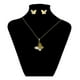 thumbnail image 3 of Fino Collar Y Aretes Mariposa Perla Nat Oro 14k Lam dorado Unitalla, 3 of 9