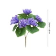 thumbnail image 3 of Artificial Lotus Flower Realistic Water Lily Silk Stem Home Decor for Table Centerpiece Vase Arrangement Buddha Decor （Purple）, 3 of 6