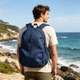 thumbnail image 1 of ZZkhGO Lightweight Stylish Backpack, Casual Student Book Bag with Multifunctional Storage, Portable Travel Daypack for College High School Commuting, Blue, 1 of 7