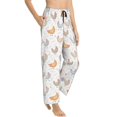 thumbnail image 6 of Salouo Funny Chicken Print Women's Pajama Pants Casual Loose Sweatpants PJs Flowy Pants Drawstring Palazzo for Women Wide Leg Pants Lounge Pajama -X-Large, 6 of 8