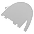 thumbnail image 3 of OULII Tapis de Nourriture pour Chat en Silicone Gris Antidérapant Réutilisable pour Alimentation Intérieure, 3 of 7
