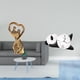 thumbnail image 2 of Figura de pareja, escultura de arte moderno, adorno de cerámica, reloj de pared, panda, decoración para el hogar, detalles creativos, adecuado para sa, 2 of 8