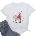 thumbnail image 1 of Meichang Chemises pour Femmes Hauts Joyeuse Saint-Valentin T-Shirts Graphiques Cœur d'Amour Hauts pour Femmes Manches Courtes Col Rond T-Shirts de Printemps, 1 of 4