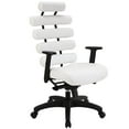 thumbnail image 1 of Moon Office Chair Rider Fauteuil de direction confortable en similicuir blanc, 1 of 1