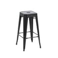 thumbnail image 3 of Howard 30inch Metal Stackable Bar Height Stool, Set of 4, Black Color, 3 of 7
