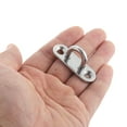 thumbnail image 4 of Uxcell 20 Pack Pad Eye Plate, 1.8 Inch 304 Stainless Steel Ceiling U Hooks, Silver, 4 of 6
