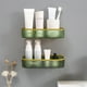 thumbnail image 2 of Fiudx Estante de Baño de Pared, Transparente, Ahorra Espacio, Material Pet Duradero, Elegante En Verde, Amarillo y Transparente, Fácil de Instalar, Versátil para El Baño, 24,5 X 10 X 5,5 Cm, 2 of 7