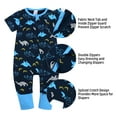 thumbnail image 2 of MYGBCPJS Baby Infant 2-Pack Zipper Romper Toddler Boys Girls Short Sleeve Cotton Playsuit 2 Way Zip Jumpsuit Sleep and Play One-piece Pajamas (3-36 Months), 2 of 6