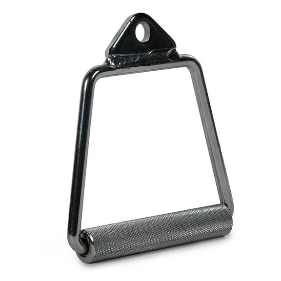 Titan Fitness Rotating D-Handle Cable Attachment, Ergonomic Knurled Grip, Chrome-Plated Solid Steel