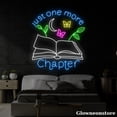 thumbnail image 2 of Glowneon Just One More Chapter Neon Sign, Book Led Sign, Library Decor, Reading Room Decor, 2 of 5