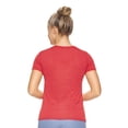 thumbnail image 3 of Expert Brand USA-Made Women's Athletic Heather V-Neck T-Shirt, Dark Heather Red, Medium, 3 of 5