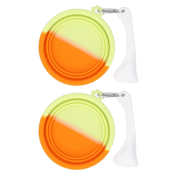 Cuenco Plegable Para Mascotas, Cuenco De Alimentación Portátil Para Perros De Silicona De Alimentaria, 380ml Para Viajes