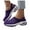 Purple, variant on Slip on Sneakers Women Air-Cushion Walking Shoes Breathable Slippers Closed Toe Slides Orthopedic Diabetic Shoes