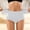 Gray, variant on Women's Briefs Cotton High Waist Milk Satin Shaping Peach Buttock Mid Waist Control Seamless