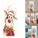 thumbnail image 2 of 2 unids/set pegatinas de puerta de nevera de alce de Navidad pegatinas de arte de pared autoadhesivas impermeables decoración del hogar, 2 of 5