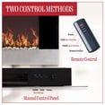 thumbnail image 6 of Northwest 36-inch Wall-Mount Electric Fireplace Heater with Orange Flame and Remote, 6 of 11