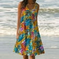 thumbnail image 2 of Giftesty Summer Dresses for Women Summer Casual Loose Sleevless Crew Neck Dress, 2 of 5