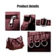 thumbnail image 5 of Bolso de Hombro de Piel Sintética Suave y Lavada para Mujer | Bolso Cruzado Espacioso con Múltiples Cremalleras y Gran Capacidad para Uso Diario, Viajes, Trabajo y Compras | Negro, Marrón y Rojo, 5 of 6