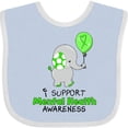 thumbnail image 3 of Inktastic I Support Mental Health Awareness Elephant and Balloon Boys or Girls Baby Bib, 3 of 4