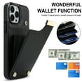 thumbnail image 2 of ELEHOLD Leather Wallet Case for iPhone 14 Plus,Premium Leather Material with Organ Card Slots Holders Full Body Protection Shockproof Anti-Fingerprint Purse Case,Black, 2 of 7