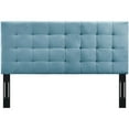 thumbnail image 3 of Paisley Tufted Full / Queen Upholstered Performance Velvet Headboard - Sea Blue, 3 of 4