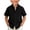 Black, variant on Ruyang Toddler Boys Cotton Linen Tops Solid Baggy Button Down Lapel Shirt Summer Breathable Casual Beach Vacation Tops