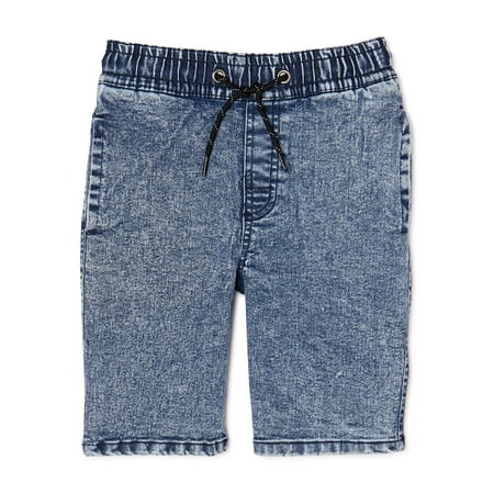 Tony Hawk Boys Acid Wash Pull On Jean Shorts, Sizes 4-16
