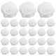 thumbnail image 1 of 50 rosas artificiales de satén hechas a mano, para manualidades, proyectos de flores de tela para ramos de boda y decoraciones, color blanco., 1 of 5