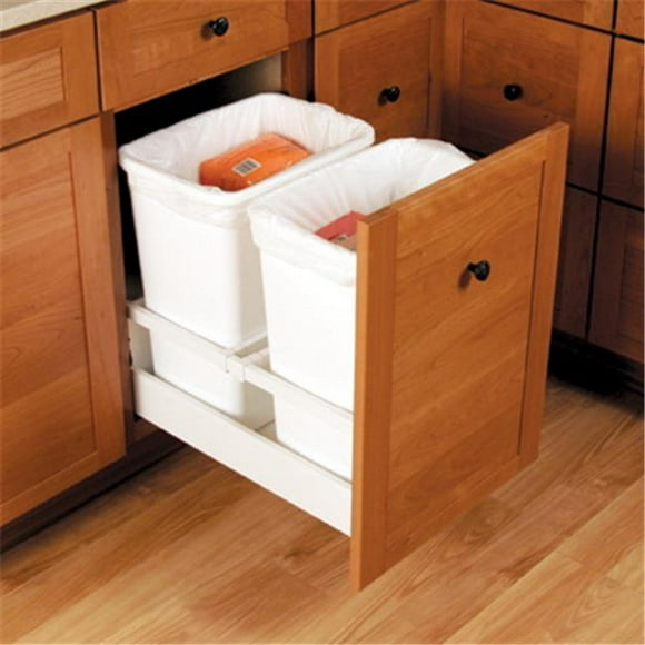 Blum B356M55B7Sad Wh Tandembox Waste Bin Hardware For 15 In. Open - White