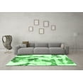 thumbnail image 3 of Ahgly Company Indoor Round Abstract Emerald Green Modern Area Rugs, 8' Round, 3 of 4