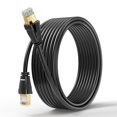thumbnail image 1 of Bluerigger Cable Ethernet Cat 8 Para Exteriores - 50 Pies (Rj45 40 Gbps 2000 Mhz Cable De Internet Cat8 Resistente A La Intemperie Y A Los Rayos Uv) Cable De Red Lan De Alta Velocidad - Compatible Con, 1 of 1