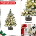 thumbnail image 3 of NIUBWJL Christmas Tree With Lights Flocking Home Snow Scene Desktop Scene Layout Decoration Decoration, 3 of 5