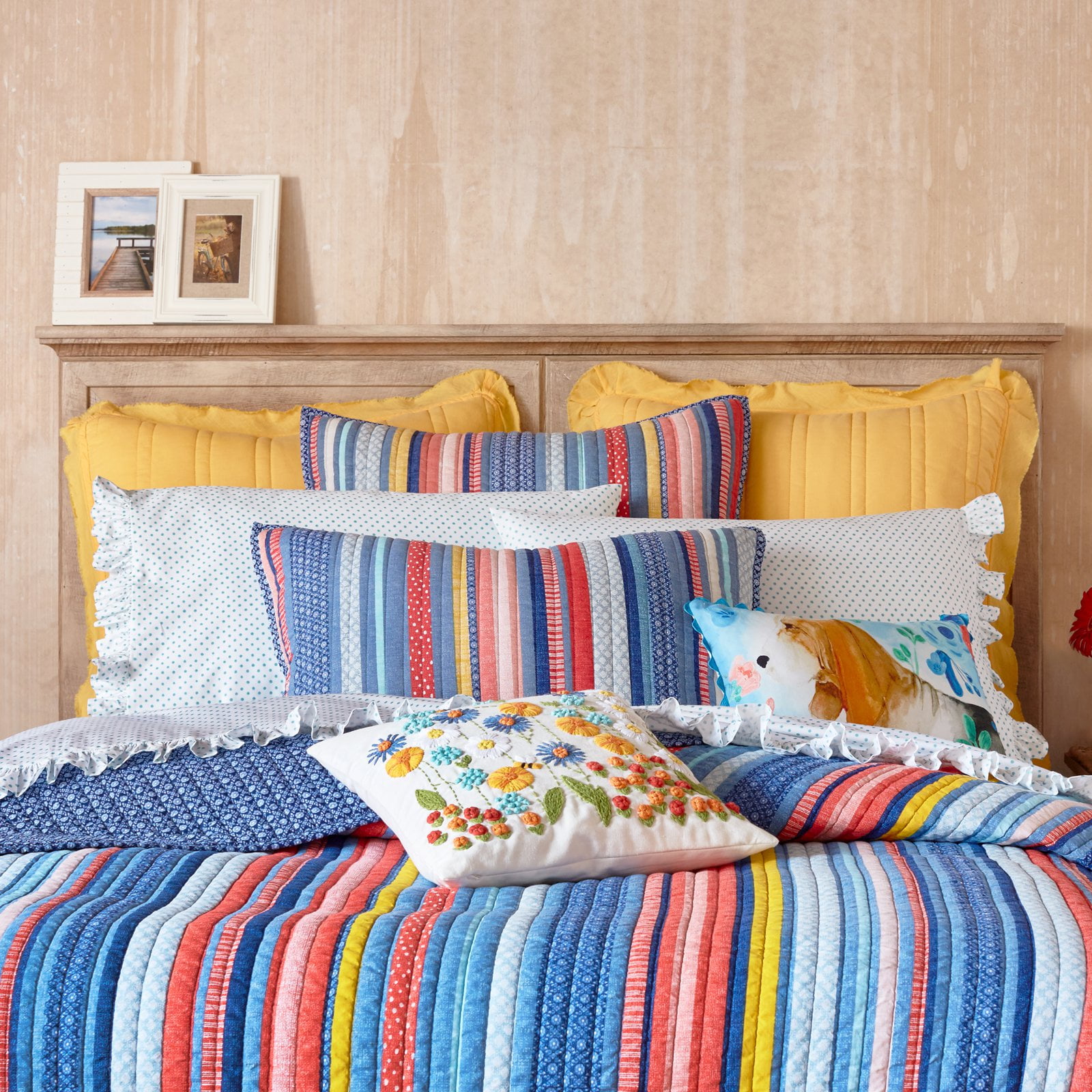 The Pioneer Woman Barn Quilt Only Multi Color Size King The Pioneer Woman Barn Quilt Set Multi Color Size King
