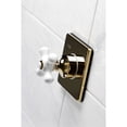 thumbnail image 2 of Kingston Brass KS3042PX Single-Handle Three-Way Diverter Valve with Square Trim Kit in Polished Brass, 2 of 9