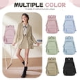 thumbnail image 5 of Cute Aesthetic Backpacks for College with USB Charge, Simple School Backpack for Teen High School Students, Medium Waterproof School Bag for Women Men with Pockets Casual Daypack Bookbag Pink, 5 of 10