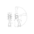 thumbnail image 3 of Deltana DHK4U26D 4" Kickdown Holder; Satin Chrome Finish, 3 of 3