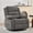 Linen | gray, variant on Rocking Recliner Chair for Adults – Wide 360° Swivel Rocker Recliner with Cup Holder, Nursery Glider with Deep Seat – Corduroy/PU/Linen – Green/Beige/Black/Gray