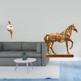 thumbnail image 2 of Figura De Caballo De Niña, Escultura De Arte Abstracto, Estatua De Resina, Recuerdos Creativos, Animal Grabado, Decoración De Oficina Y Hogar., 2 of 8