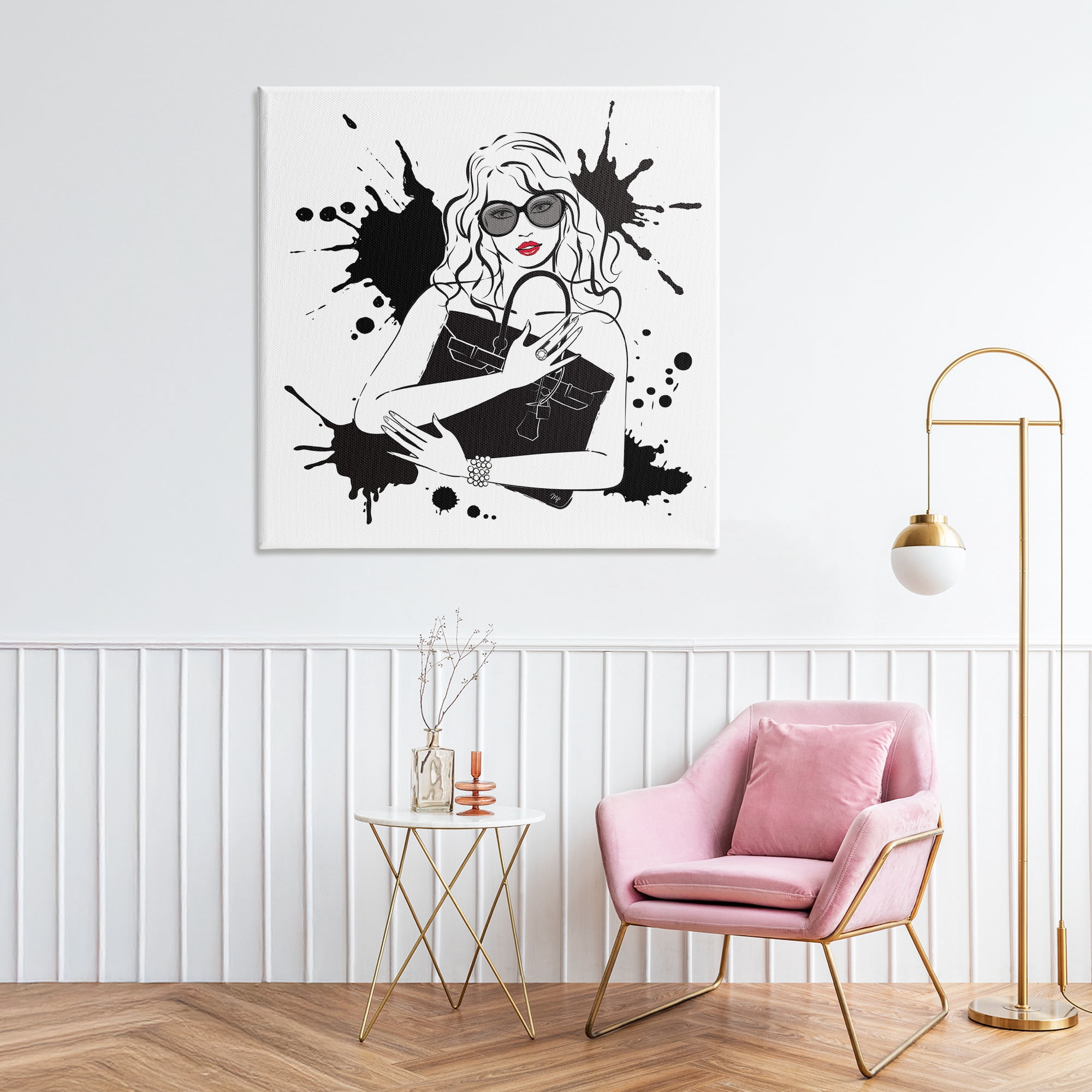 Stupell Industries Black Bag Elegance & Glamour Canvas Wall Art, design by Martina Pavlova