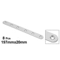 thumbnail image 4 of Uxcell Flat Stainless Steel Repair Mending Fixing Plate Brackets,197mmx20mm,8Pcs, 4 of 4