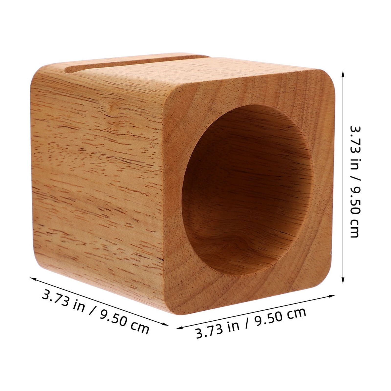 LEORX Brown Plastic Phone Stand with Passive Sound Amplification for Indoor and Outdoor Use 6.5 x 6.5 x 6.5 inches