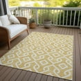 thumbnail image 6 of Addison Rugs Chantille Indoor/Outdoor Transitional Geometric Gold Washable Rectangle Rug, 3' x 5', 6 of 6